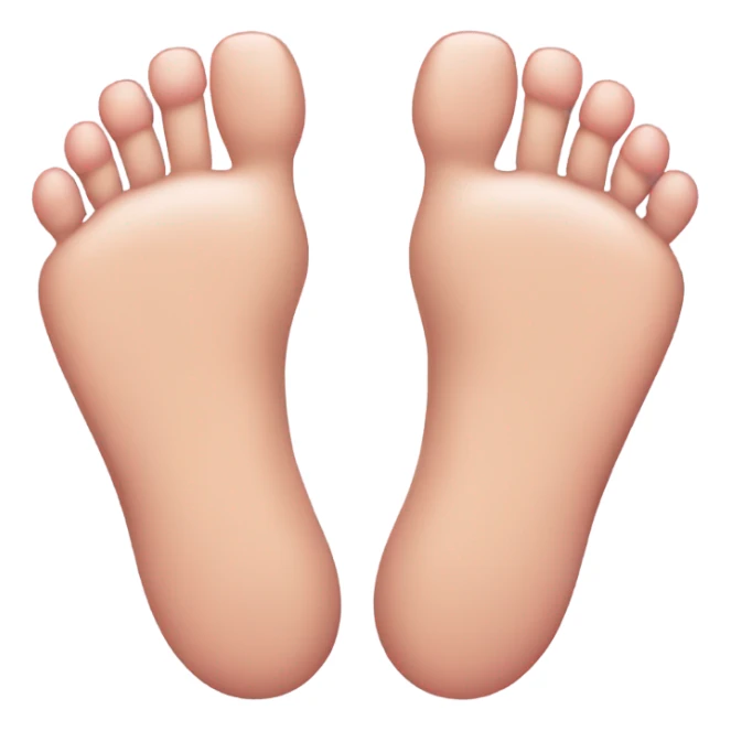 Foot with pinky toes ceosing sticker