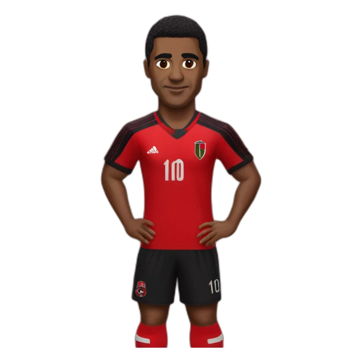 romario with flamengo jersey sticker