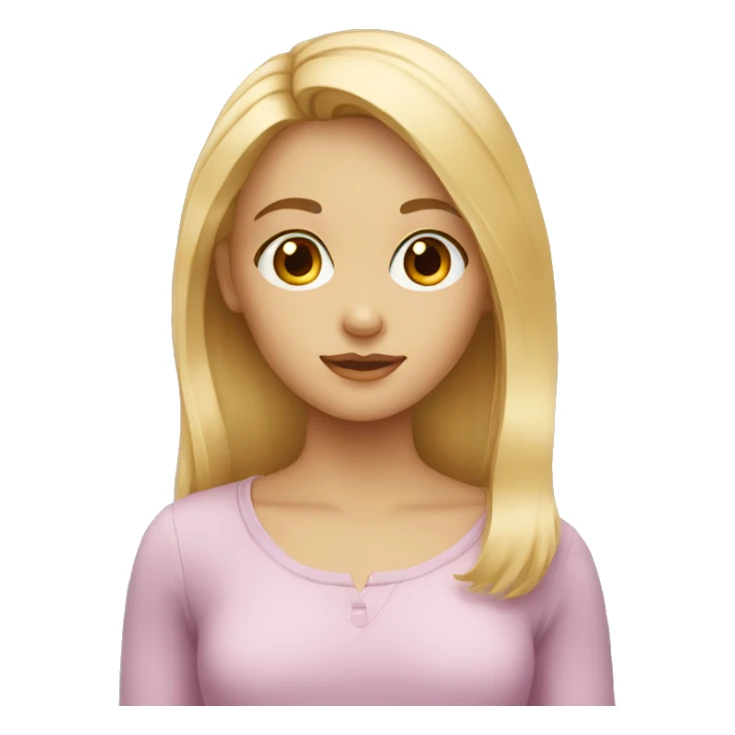 Girl blond with hazel eyes sticker