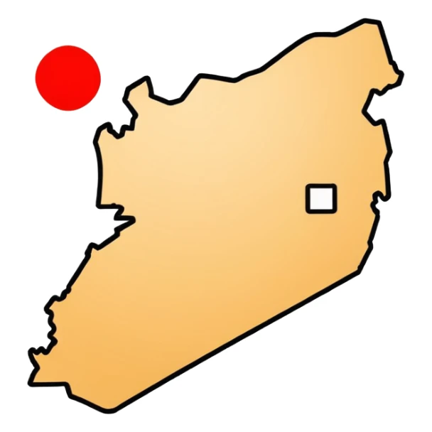 jordan map icon black and white no background just the outline sticker