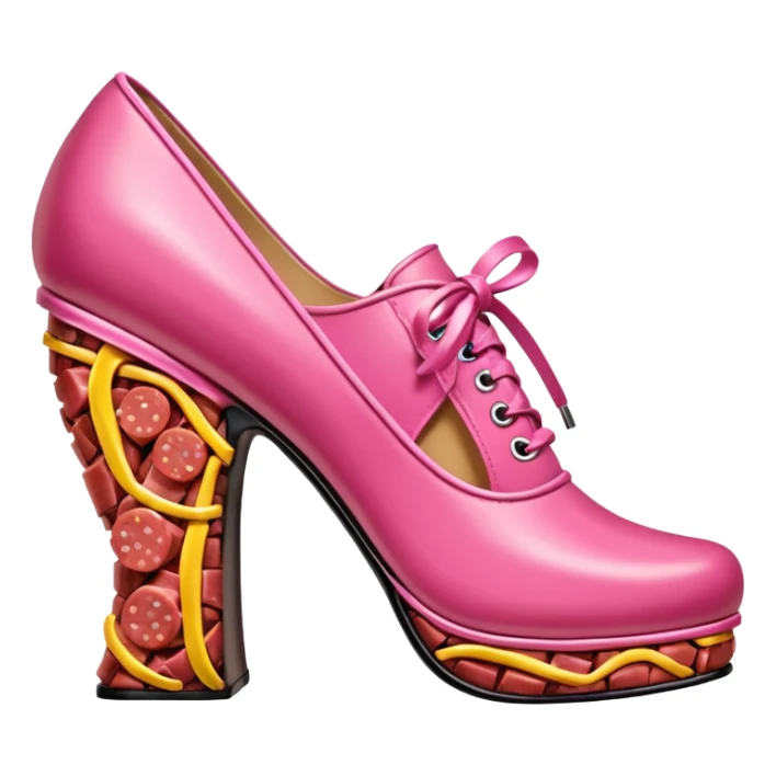 Betsey Johnson style spam meat shoe sculpture  sticker