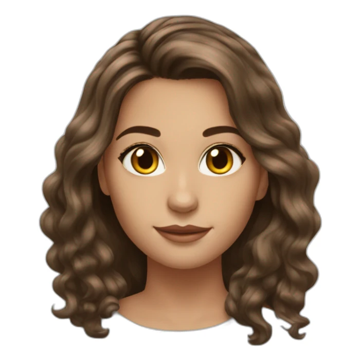 my-beautiful-brunette,-hazel-eyes,-with-beautiful-hair sticker