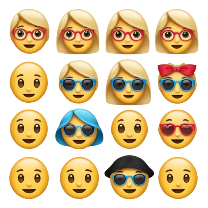 Emoji ios18 sticker pack original preppy emojis sticker