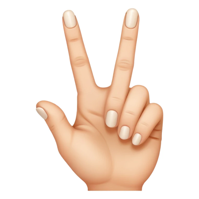 To middle finger inside the skin sticker