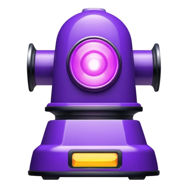 purple police siren sticker