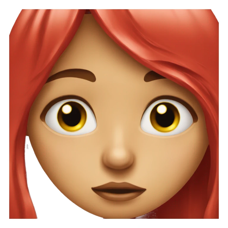 Sad girl red water comes out of her eye  sticker