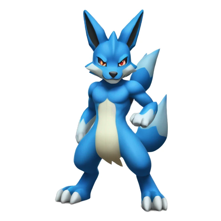 Lucario-WereGarurumon full body sticker