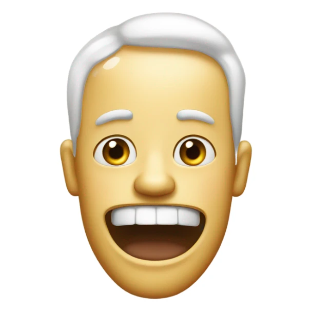 Man with mayonnaise on his lips and face sticker