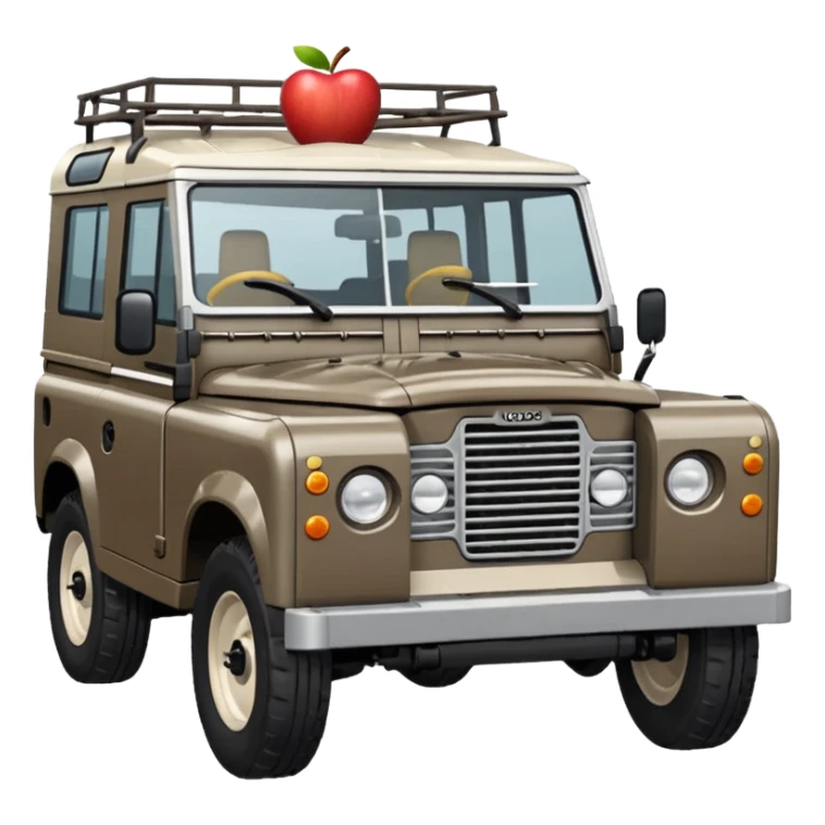 Grey-brown Land Rover D
Apple emoji style sticker
