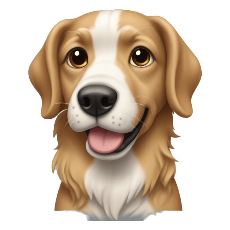 Perro con el pelo recien cortado con una tijeras sticker