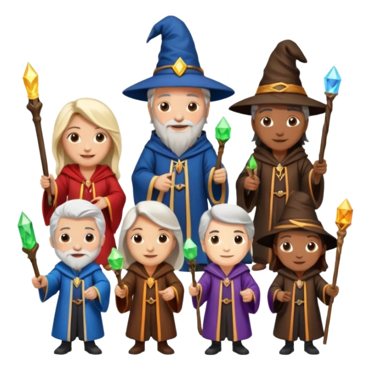 make bitlife kind of bitmojies of the harry potter universe. Make different kind of wizards and witches with different ages. sticker