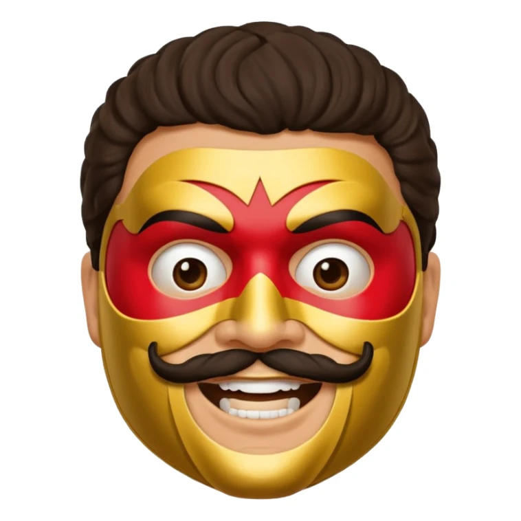 Create a Nacho Libre emoji for a teams chat but make it more original style to the movie sticker