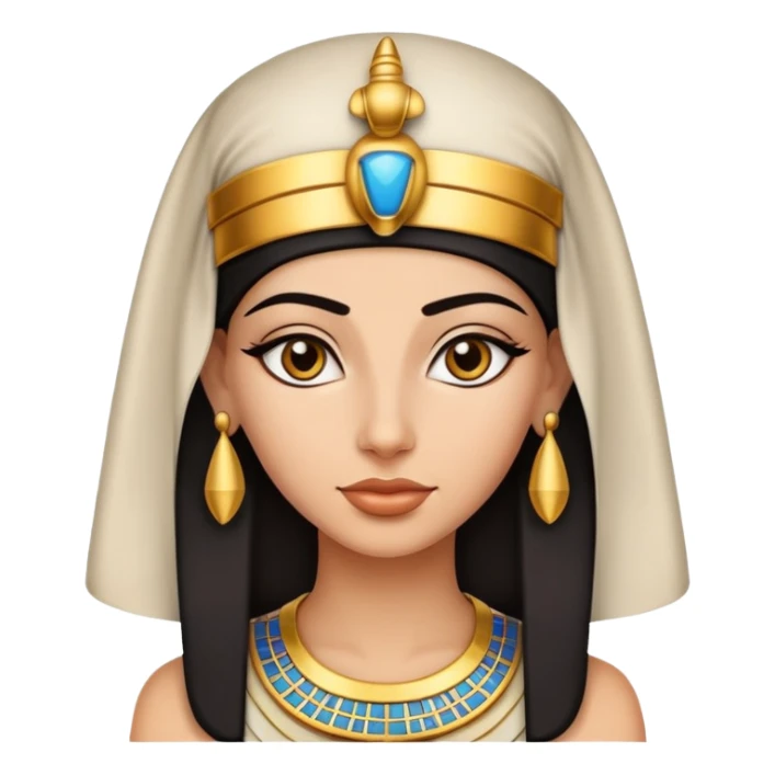 Mujer egipcia con piel blanca sticker