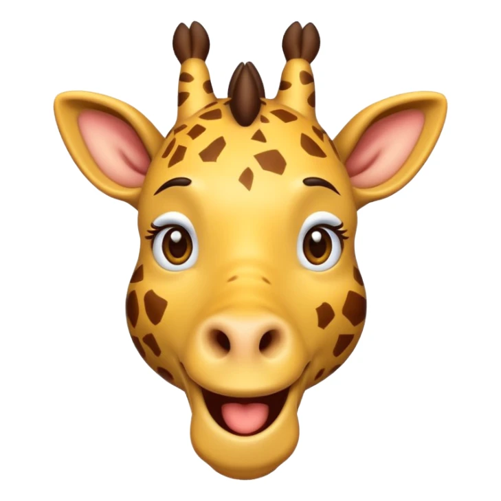 create a emoji of a stoned giraffe sticker