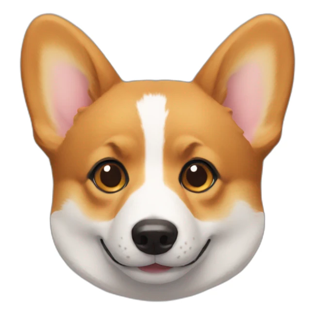 corgi-head sticker
