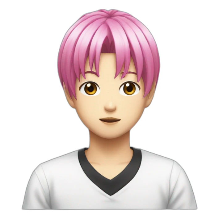 Saiki kusuo pink hair sticker