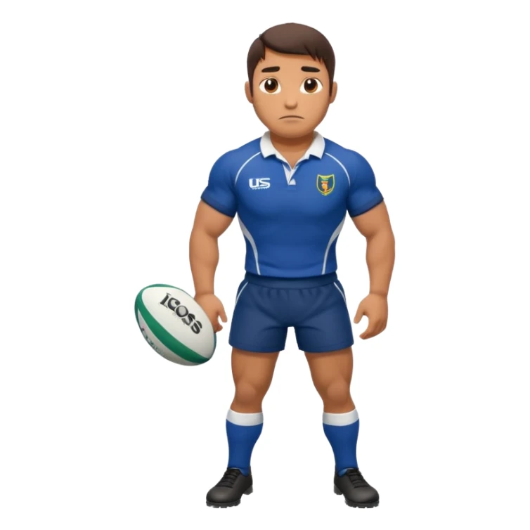 Disfraz de jugadora de rugby de cuerpo entero sticker