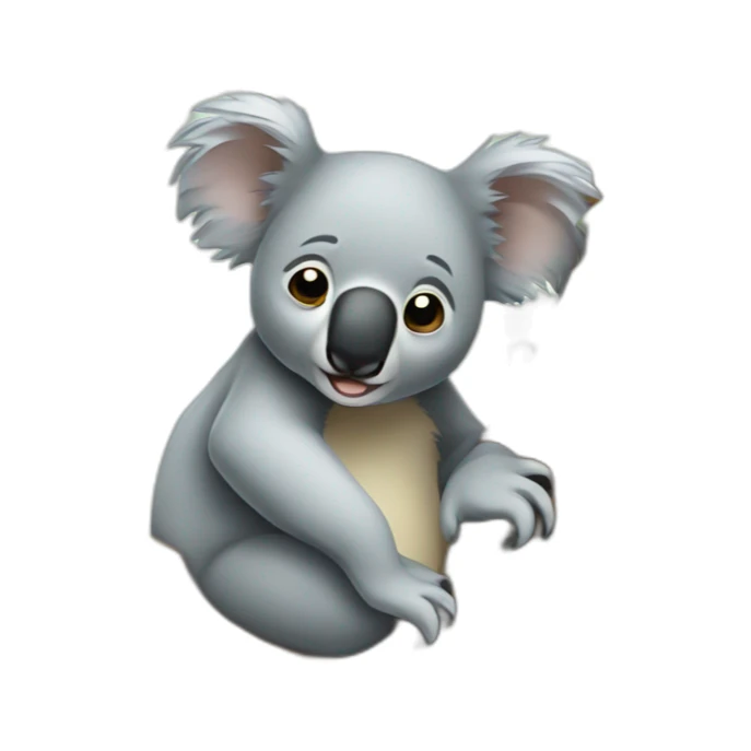 Un koala qui dort sur un arbre sticker