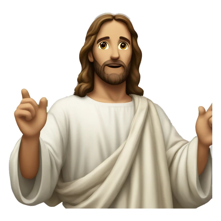 jesus christ and a big cross in the background sticker