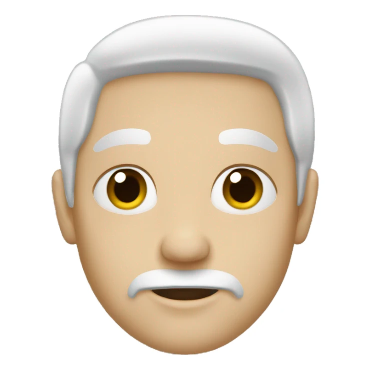 Person black hair white face framing  sticker