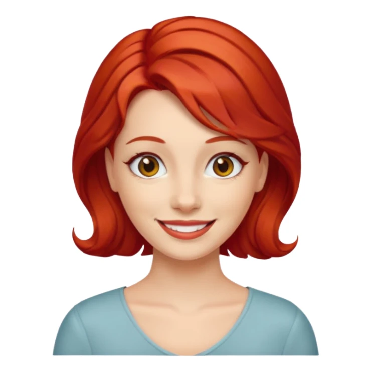 kırmızı toka takan kadın sticker