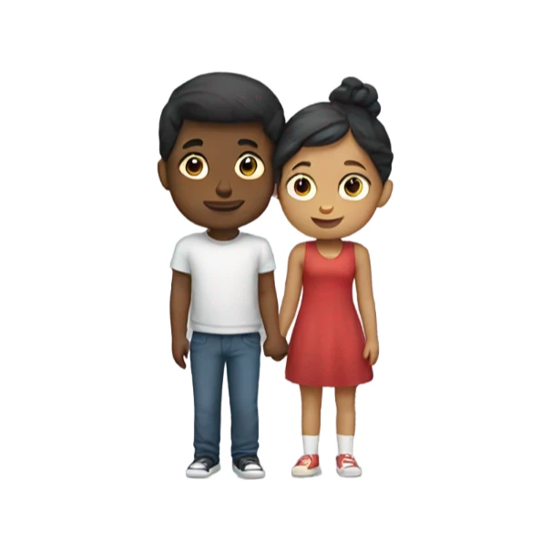 Boy and Girl in love sticker