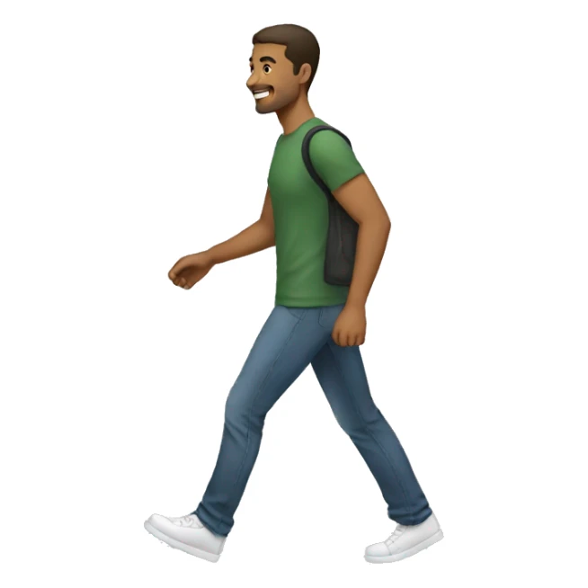 male walk sticker