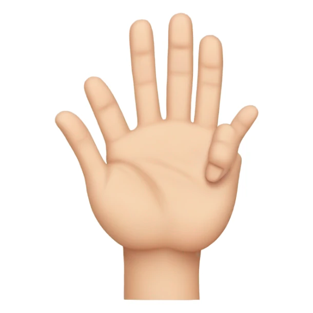 hand with 2 fingers up(thumb, index and pinky) sticker