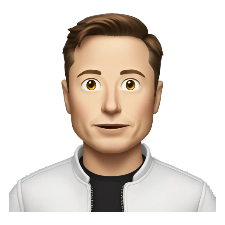 Elon musk with spaceX shirt sticker