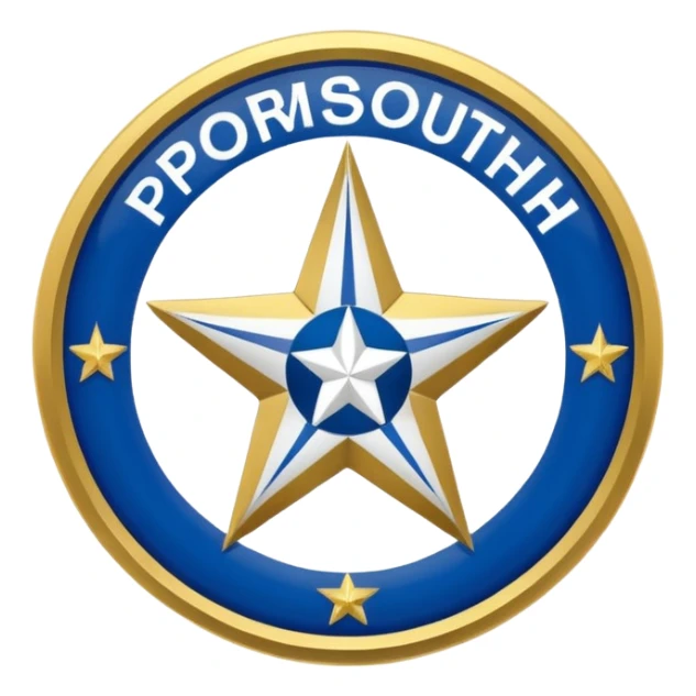 portsmouth fc badge sticker