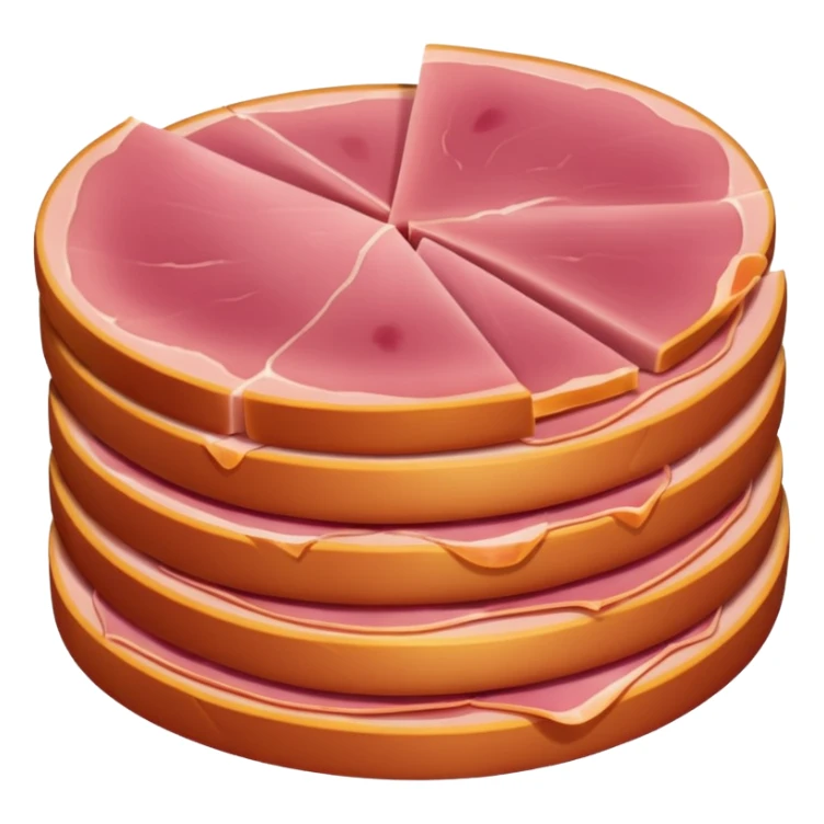 fette di prosciutto cotto chiaro  sticker