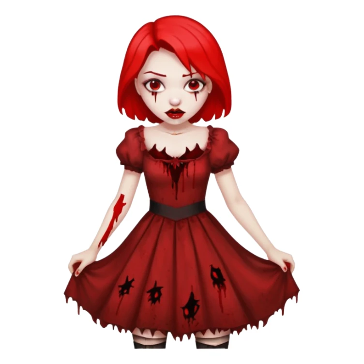 Vampir, Girl, Fangs, Blood, Penis sticker