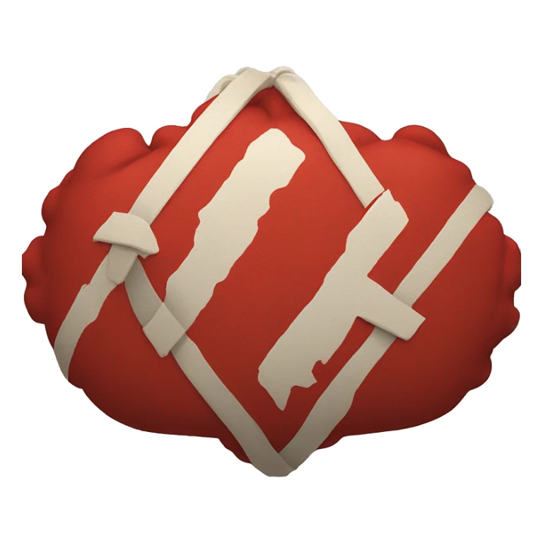 Un emoji oignon avec une croix rouge sur ça  sticker