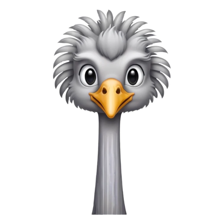 Je voudrai un emoji d'une autruche sticker