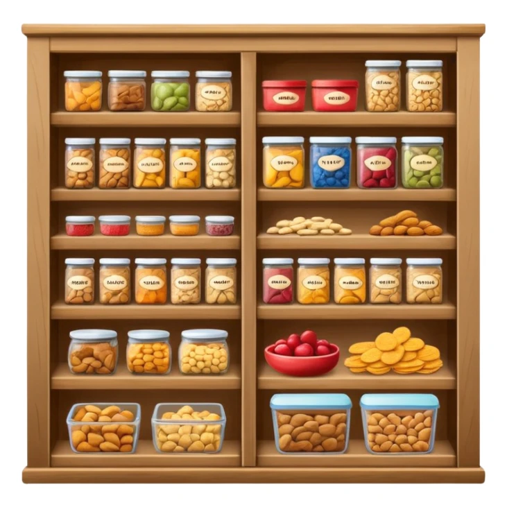 A snack pantry with the words The Pantry written on it sticker