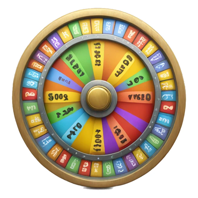 Wheel of fortune sticker