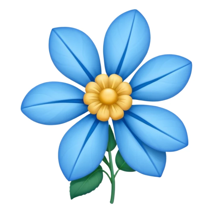 Una hermosa flor rosa color azul  sticker