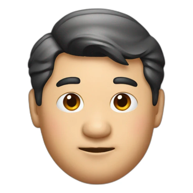 xi jinping with bear ears wearing a red shirt sticker