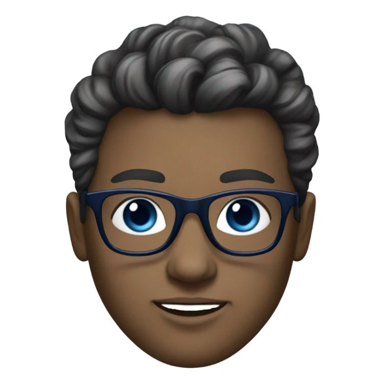 Hyper Realistic beautiful dior model with dark blue eyes glasses and stylish hair  sticker