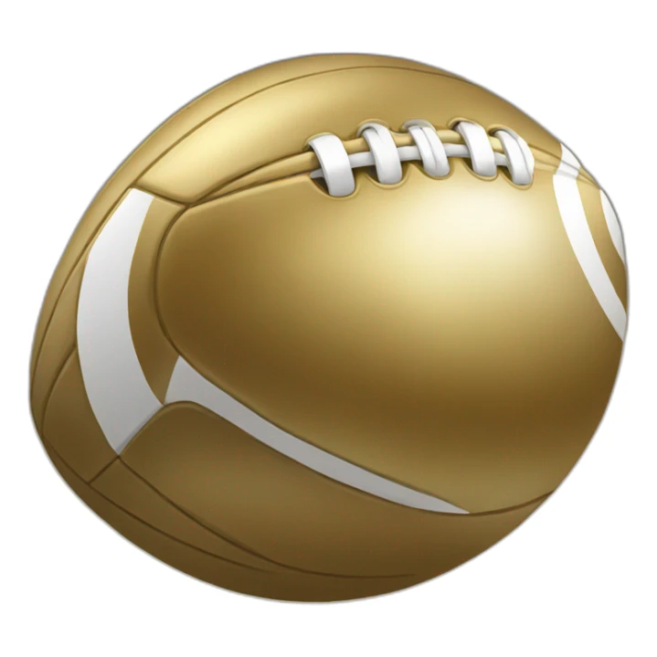 gold ball football sticker