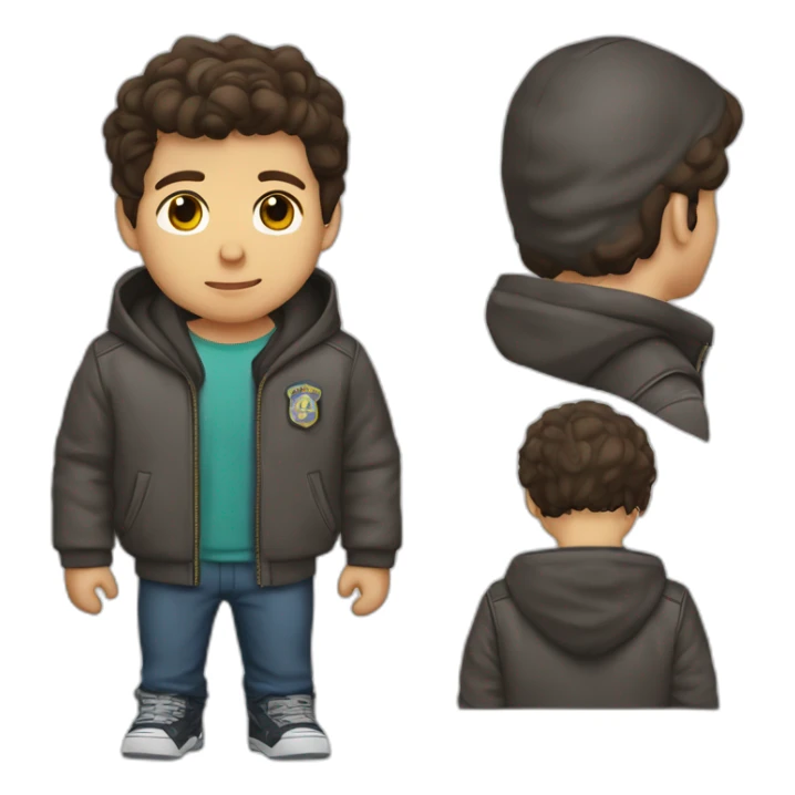 Jake peralta Brooklyn 99 in a hoodie sticker
