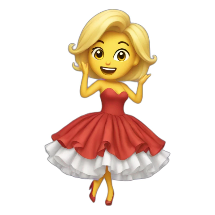 donald trump dancing in a dress sticker