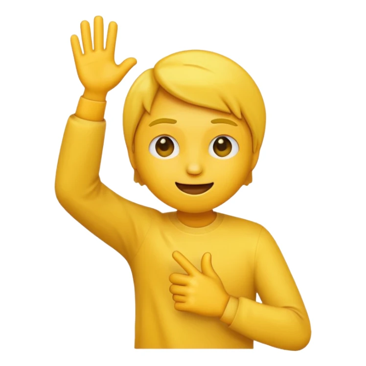 Fait un emojis dab avec les bras  sticker