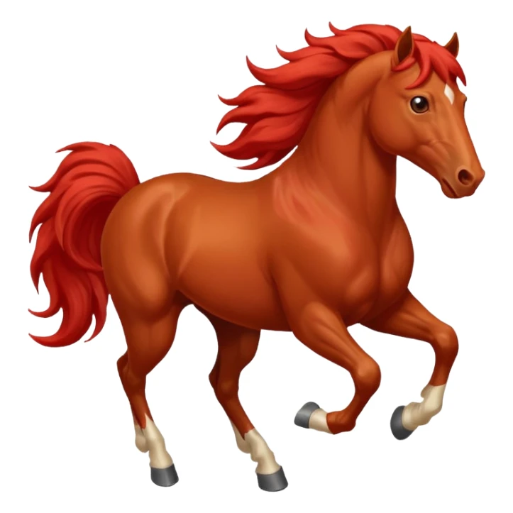 red horse 2026 year agressive running happiness and money follows sticker