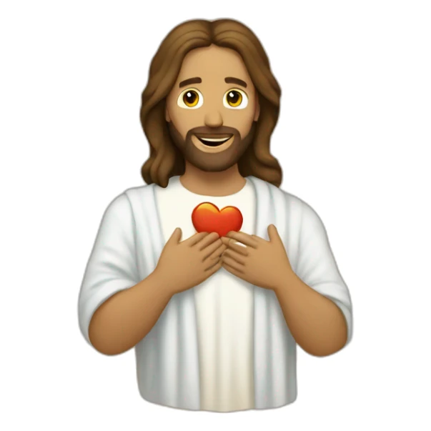 Jesus loving the world  sticker