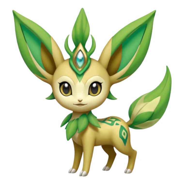 Meloetta-Celebi-Leafeon-Pokémon-Fakémon-creature sticker
