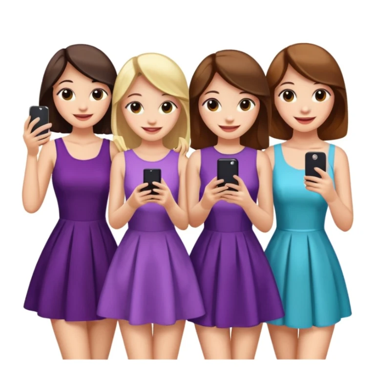 girls taking photo in club background sticker