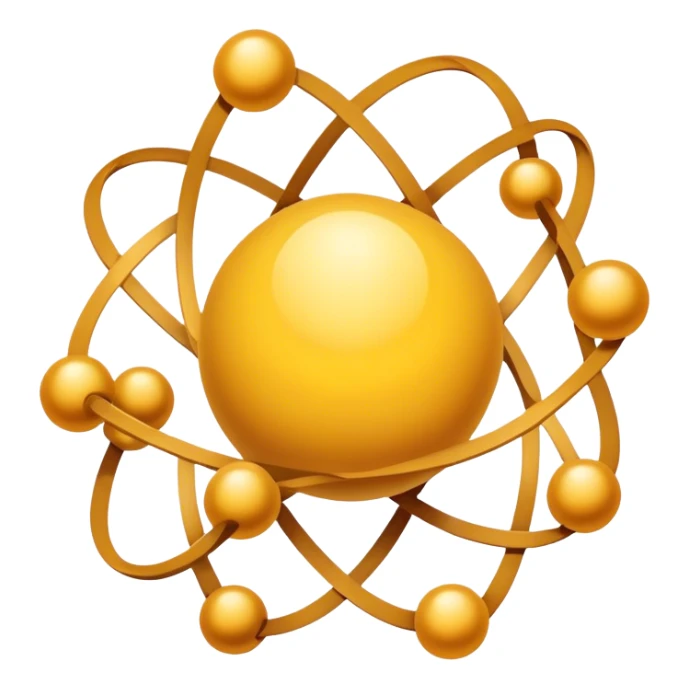book of powerful yellow beige atom magical sticker
