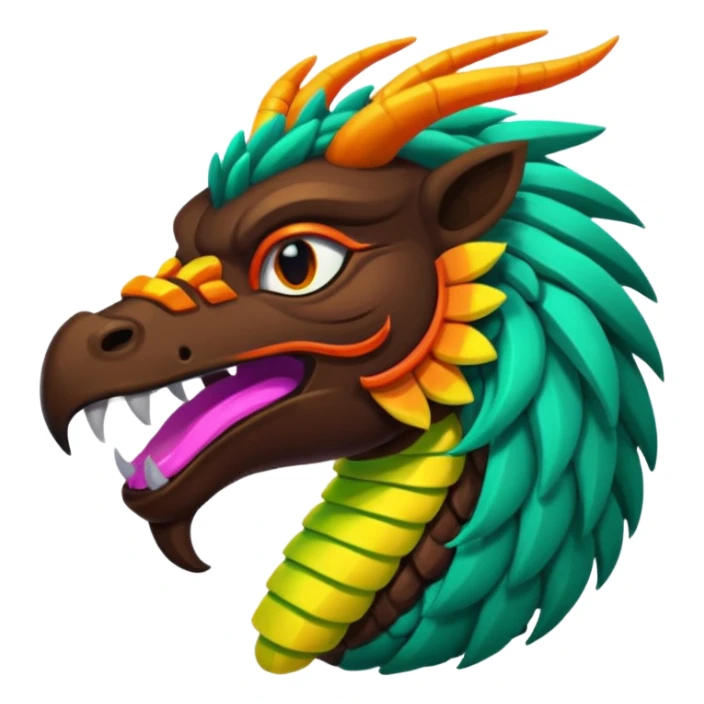 ketzalcoalt colores neon hambriento sticker