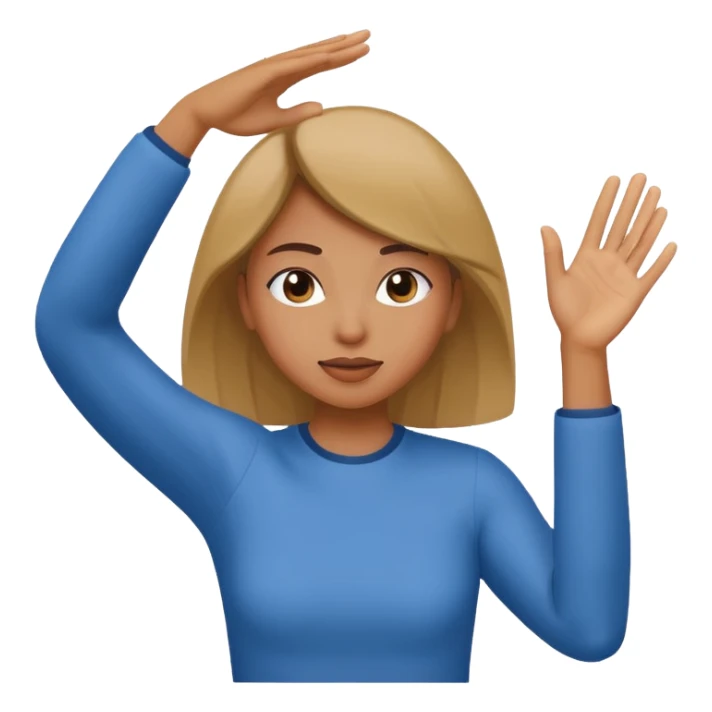 Mujer haciendo un dab sticker